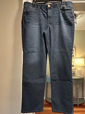 Democracy Dark Blue Straight Leg Jeans 16